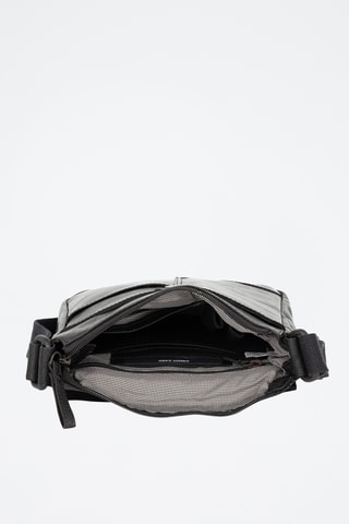 Sac bandoulière en cuir - Noir