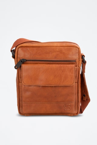 Sac bandoulière en cuir - Camel