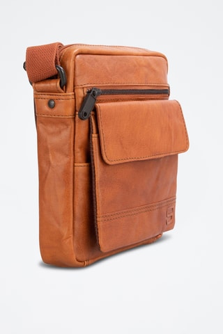 Sac bandoulière en cuir - Camel