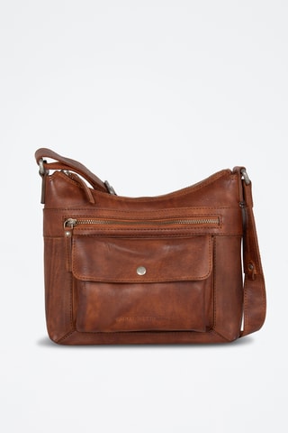 Sac bandoulière en cuir - Camel