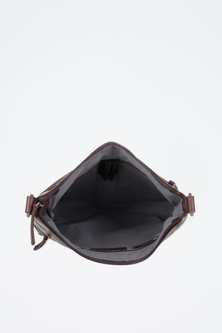 Sac porté épaule en cuir - Marron 