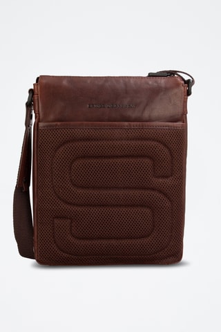 Sac bandoulière en cuir - Marron