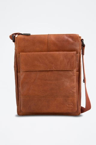 Sac bandoulière en cuir - Camel