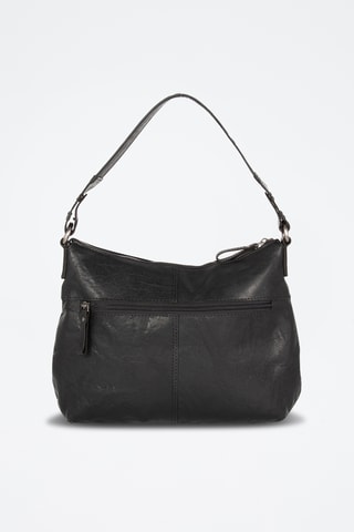 Sac porté épaule en cuir - Noir