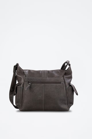 Sac bandoulière en cuir - Gris