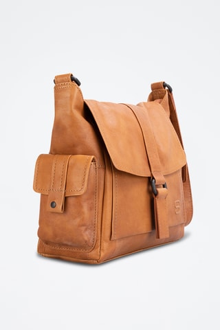 Sac bandoulière en cuir - Camel