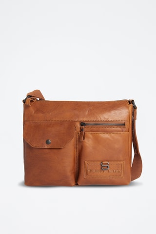 Sac bandoulière en cuir - Camel
