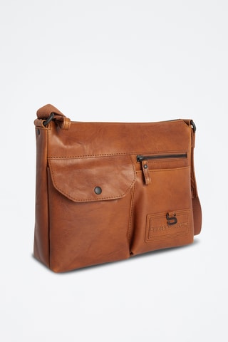 Sac bandoulière en cuir - Camel