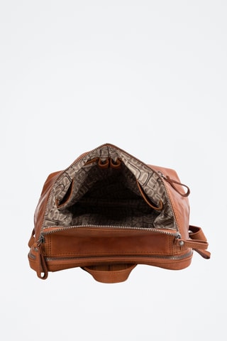 Sac à dos en cuir - Camel 