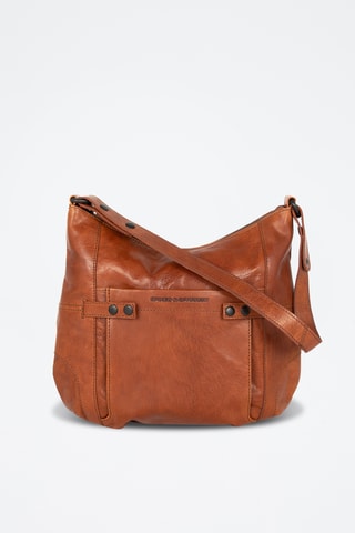 Sac porté épaule en cuir - Camel