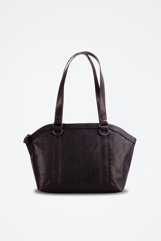 Sac porté épaule en cuir - Noir