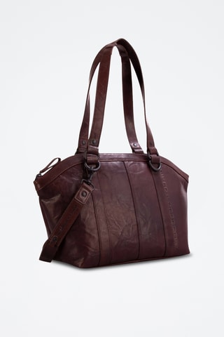 Sac porté épaule en cuir - Marron