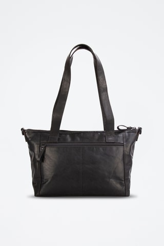 Sac porté épaule en cuir - Noir