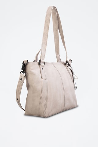 Sac porté épaule en cuir - Taupe