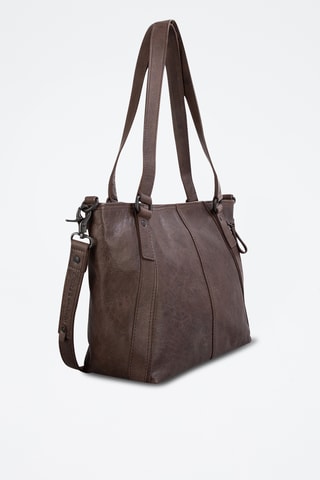 Sac porté épaule en cuir - Marron