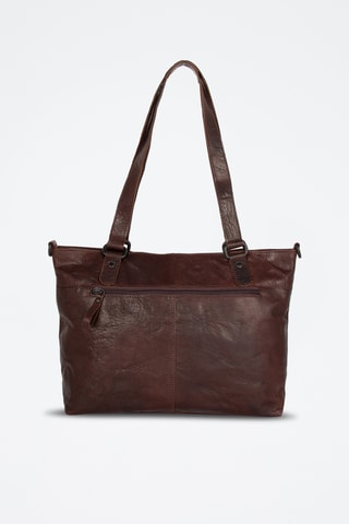 Sac porté épaule en cuir - Marron