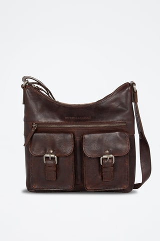 Sac bandoulière en cuir - Marron