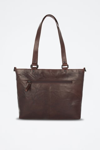 Sac porté épaule en cuir - Marron
