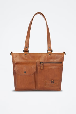 Sac porté épaule en cuir - Camel