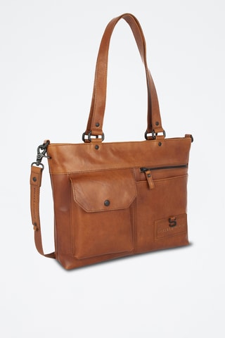 Sac porté épaule en cuir - Camel