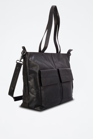 Cabas en cuir - Noir