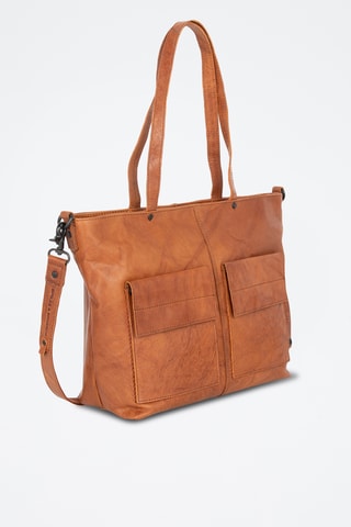 Cabas en cuir - Camel 