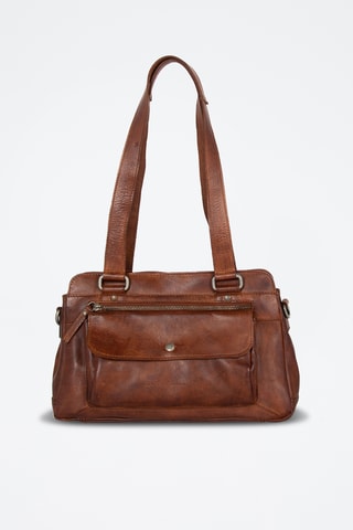 Sac porté épaule en cuir - Camel