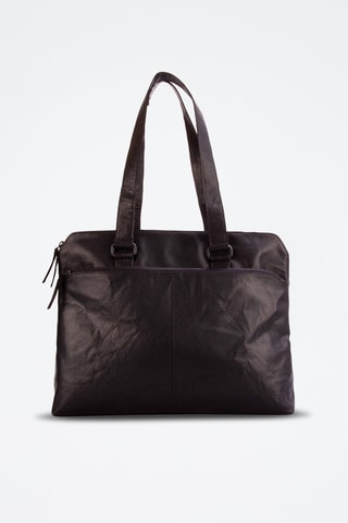 Sac porté épaule en cuir - Noir