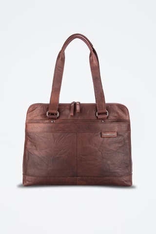 Sac bandoulière en cuir - Marron 