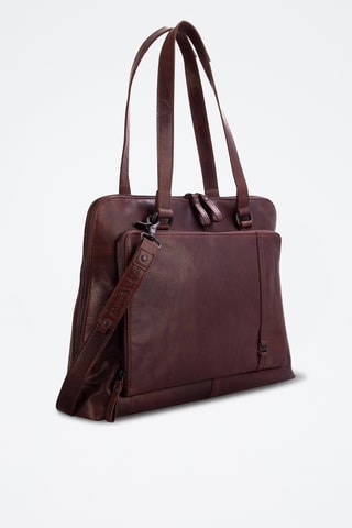 Sac porté épaule en cuir - Marron
