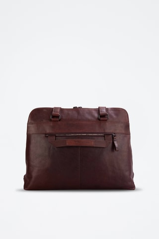 Sac porté épaule en cuir - Marron