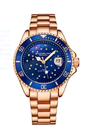 Stalen en Parelmoeren Quartz Horloge Vogue  