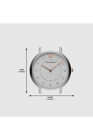 Armband, Oorbellen en Stalen Quartz Horloge - Zilverkleurig en Roségoudkleurig