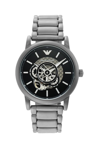 Stalen Automatisch Horloge - Zilverkleurig en Zwart