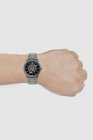 Stalen Automatisch Horloge - Zilverkleurig en Zwart
