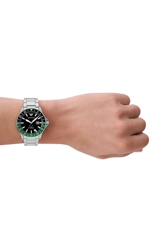 Stalen Quartz Horloge - Zilverkleurig