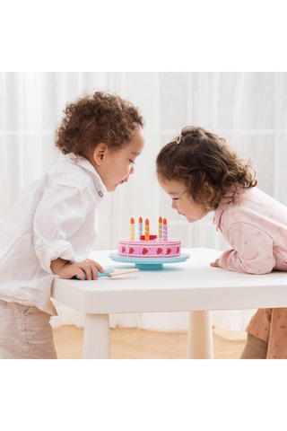 Bolo de aniversário de madeira de cortar - Desde os 18 meses