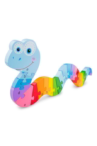 Houten Slang Alfabet Puzzel - Vanaf 3 Jaar