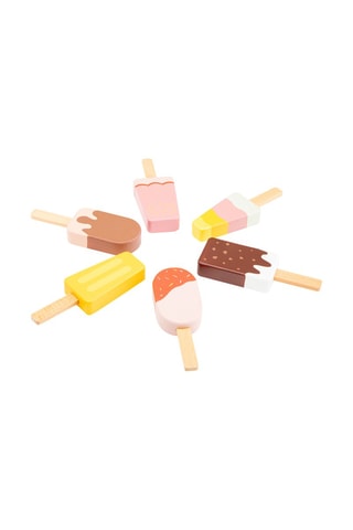 6 chupetas gelados em madeira - A partir dos 24 meses