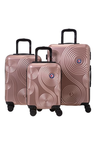 Set de 3 valises (XS/S/M) - Vieux rose - 45/55/65 cm - Rafale