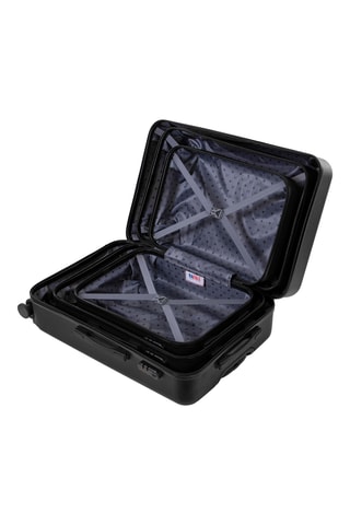 Set de 3 valises (S/M/L) - Noir - 55/65/75 cm - Rafale