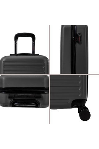 Set de 3 valises (S/M/L) - Gris foncé - 55/65/75 cm - Rafale