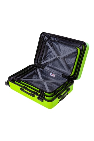 Set de 3 valises (S/M/L) - Vert citron - 55/65/75 cm - Rafale