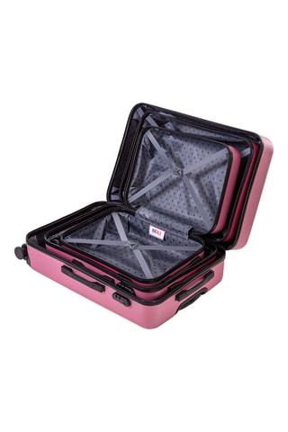 Set de 3 valises (S/M/L) - Rose - 55/65/75 cm - Rafale