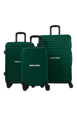Set de 3 valises (S/M/L) - Vert sapin - 55/65/75 cm - Rafale