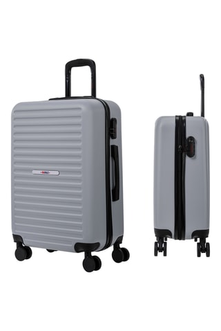 Set de 3 valises (S/M/L) - Argenté - 55/65/75 cm - Rafale