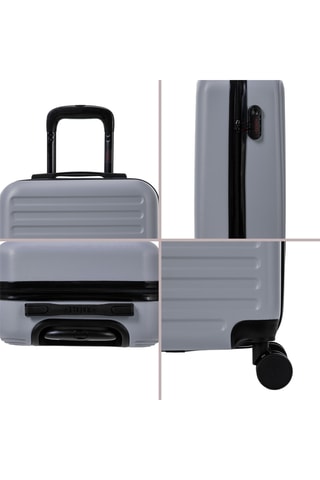 Set de 3 valises (S/M/L) - Argenté - 55/65/75 cm - Rafale