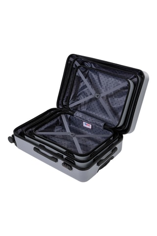 Set de 3 valises (S/M/L) - Argenté - 55/65/75 cm - Rafale