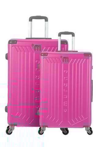 Handbagagetrolley en Grote Trolley Mad (S/L) – Roze