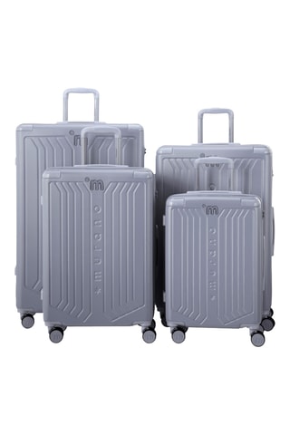 Set van 4 Trolleys - Mad S/M/L/ XL - Zilverkleurig - 55/65/75/85 cm - Murano